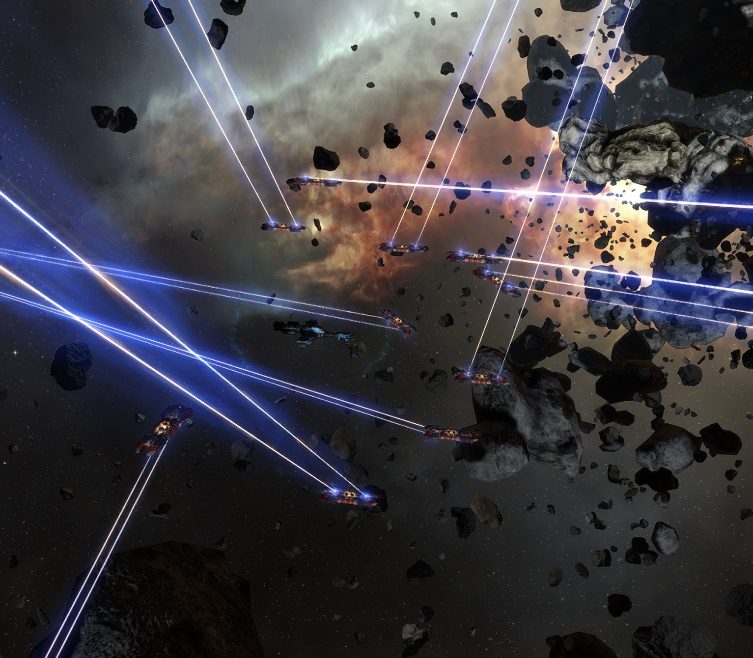 Mayhem Corp Fleet in space